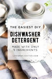 easiest homemade dishwasher detergent