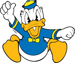 donald duck logo png vector ai free