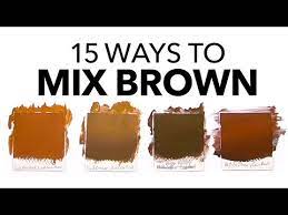 how to make brown paint a guide on