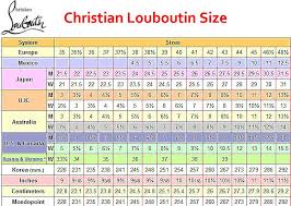 Christian Louboutin Size Chart Google Search In 2019