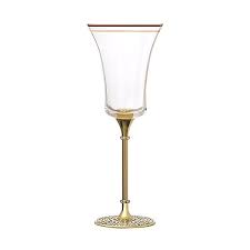Classic Double Gold Rim Wine Glass With