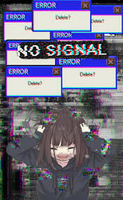 Sad Glitch Girl, anime girl, game over, no signal, HD mobile wallpaper |  Peakpx