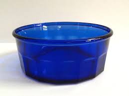 Arcoroc France Cobalt Blue Glass Bowl