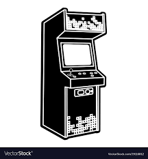 arcade machine design royalty free