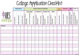 College Application Checklist Spreadsheet Google Search