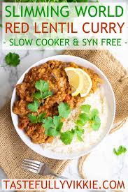 slow cooker red lentil curry recipe