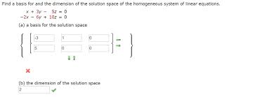 Solved Find A Basis For And The