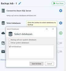 how to backup azure sql database to