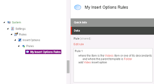 In my last post i showed a way to unlock locked items of a user when. Sitecore Insert Options Rules