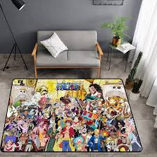 piece luffy 3d print area rugs