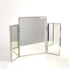 Tri Fold Vanity Mirror Nickel
