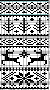 Tricksy Knitter Charts Fair Isle Reindeer Pattern By