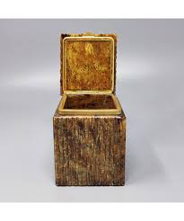 1960s beautiful brown alabaster box