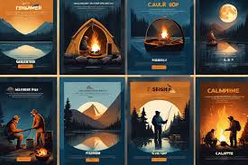 Fire With Icon Landing Page Web Design