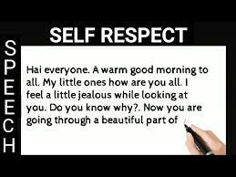 self respect sch in english