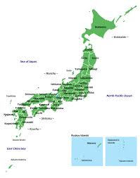 National rail map of japan. Jungle Maps Map Of Japan Prefectures And Cities