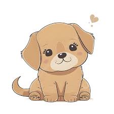 cute cartoon puppy png vector psd