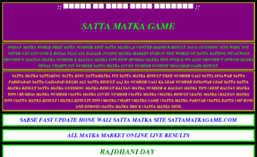 Sattamatkagame Com Website Satta Matka Matka Result