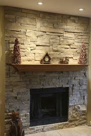 Stone Fireplace With Ledge Stone