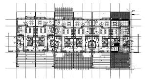 40x20 Row House Plan Drawing Is Given