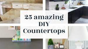 25 amazing diy countertops you can make