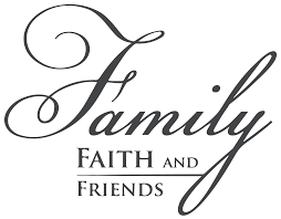 Family faith and friends Vinyl Decal Sticker Quote - Small - Dark Gray -  Walmart.com