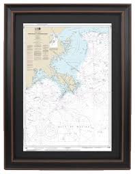 Nautical Chart Approaches To Mississippi River Poster Framed