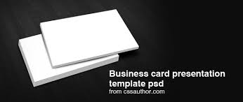 Free Download Business Card Presentation Templates Psd Freebie No 4