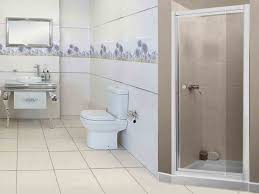 White Pivot Shower Door