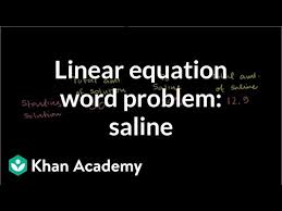 Mixture Problems 2 Linear Equations
