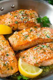 pan seared salmon with garlic er