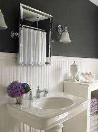 Wainscoting provides the perfect mix of function and style by adorning the lower half of walls while also protecting the wall from scuffs and smudges. Beadboard Bathroom Design Ideas