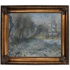 Snow Covered Landscape 1870 75 By Pierre Auguste Renoir