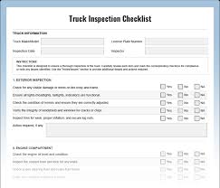 truck inspection checklist