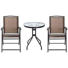 Outsunny 3 Piece Brown Frame Bistro