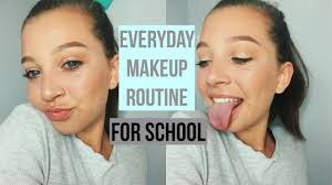 everyday makeup routine of a 15 year