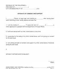 affidavit of consent and support