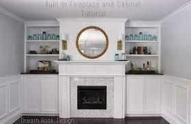 fireplace and cabinets tutorial