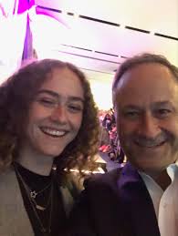 Twitter is obsessed with kamala harris' stepdaughter ella emhoff's natural curls at inauguration. Doug Emhoff On Twitter With Our Darling Ella At The Kamalaharris Event In Nyc