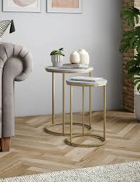 Discover the elegantly stylish and versatile aldi marble nest of tables. Farley Nest Of Tables M S