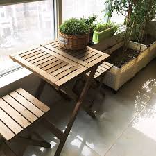 Balcony Wooden Table Small Table And