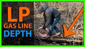 bury a propane or lp gas line