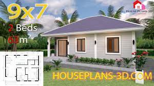 house plans 9x7 with 2 bedrooms hip