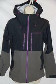 Patagonia Womens Jacket Mixed Guide Hoodie Black Gray Size