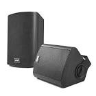 Wall Mount Waterproof and Bluetooth Speakers, 6.5-Inch Indoor/Outdoor Speaker System, Black PDWR62BTBK Pyle