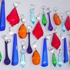 24 Color Chandelier Drops Glass