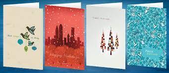 A christmas card is a greeting card sent as part of the traditional celebration of christmas in order to convey between people a range of sentiments related to christmastide and the holiday season. Holiday Printing And Corporate Greeting Cards Commercial Printing Los Angeles