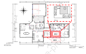 Autocad 2d Model For The Test Bedroom