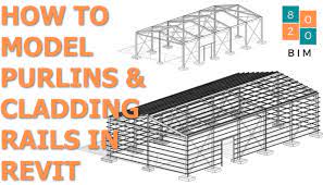 how to model purlins and cladding rails
