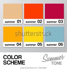 Color Chart Summer Vector Illustration Stock Vector Royalty